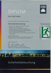Gerd Linden, Seminar Sicherheitsbeleuchtung