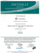 e-masters Verbundgruppenmitgliedschaft